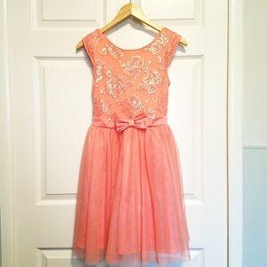 Girls Coral Dress